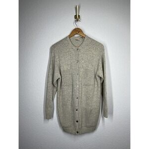Vintage Liz Claiborne PS Petite Small Lambswool Blend Cardigan Sweater Pockets